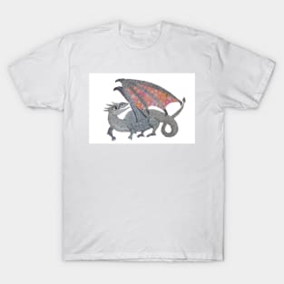 Spiro the Dragon: a Patterned Spirograph Collage T-Shirt